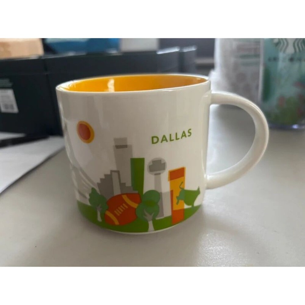 Starbucks Mug Dallas Texas You Are Here Collection 2014 Coffee Cup Cowboys